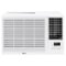 LG - 570 Sq. Ft 12,200 BTU 230V Window Mounted Air Conditioner with 11,200 BTU Heater - White-Front_Standard