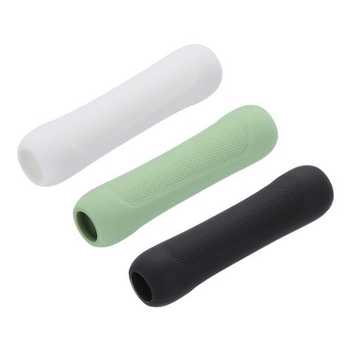Unique Bargains - 3pcs Silicone Ergonomic Pen Grip Sleeve Holder for 1st & 2nd Gen Stylus Pens - White Black Green-Front_Standard 