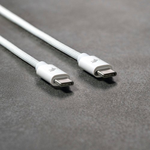 Nimble Powerknit 1M USB C to C Cable - White BUY ONLINE