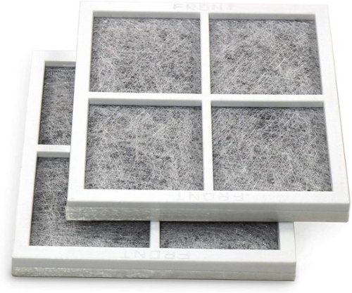 HQRP - 2-Pack Refrigerator Air Filter Replacement LT120F for LG LFCS31626S LFX32945ST LFXC24726S-Front_Standard 