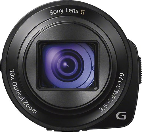  Sony - DSC-QX30 20.4-Megapixel Digital Camera for Select Smartphones - Black