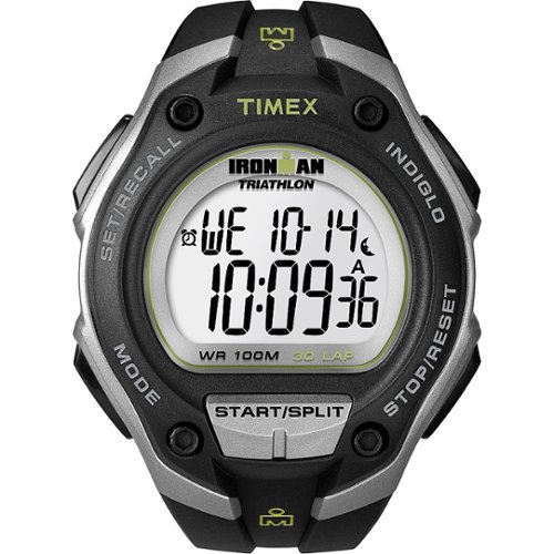  TIMEX Men's IRONMAN Classic 30 Oversized 43mm Watch - Black/Silver-Tone