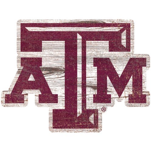 Fan Creations - Texas A&M Aggies Distressed Logo Cutout Sign - Multicolor-Front_Standard 