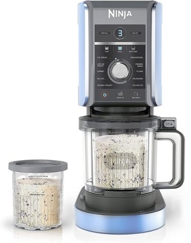 Ninja - Refurbished Excellent - Deluxe 11-in-1 XL Ice Cream Maker NC551QAQ - Aqua-Front_Standard 