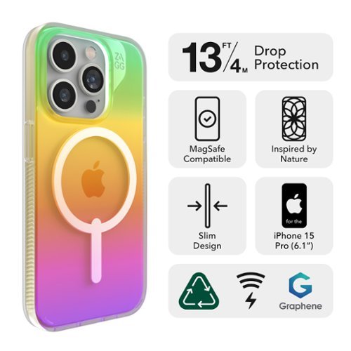 ZAGG Milan Snap MagSafe Compatible Case for Apple iPhone 15 Pro - Iridescent BUY IN SAUDI ARABIA