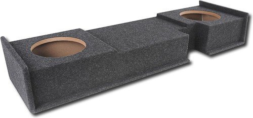  ATREND - 10&quot; Dual Sealed Subwoofer Enclosure for 2000-2003 Ford F150 Extended Cab Trucks - Charcoal