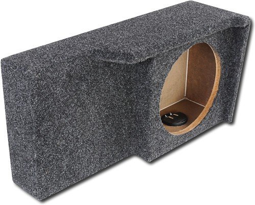  Atrend - 10&quot; Single Sealed Subwoofer Enclosure for Select Ford Extended/Supercab Trucks - Charcoal