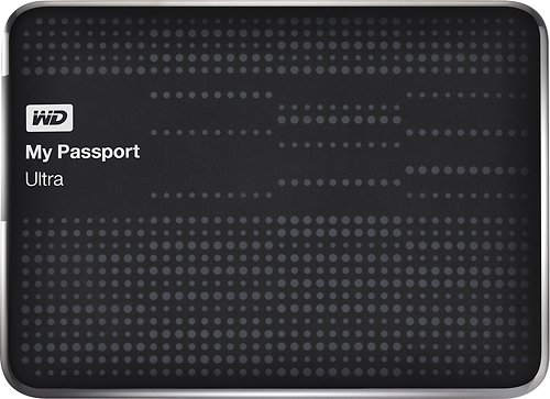  WD - My Passport Ultra 1TB External USB 3.0 Hard Drive - Black