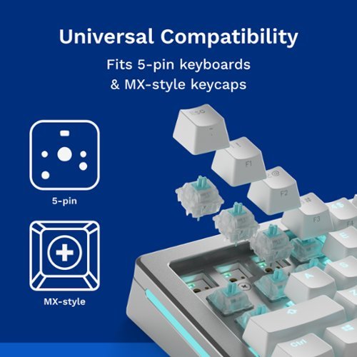 Glorious Silent Lubed Mechanical Keyboard 5-pin Hot Swappable Switches (36x) - Linear - Lynx HOW TO BUY