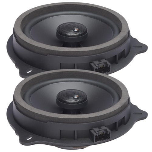 Powerbass - OE652-FD - 6.5" Ford OEM Replacement Coaxial Speakers - Pair - Black/Gray-Front_Standard 
