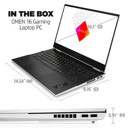 HP OMEN 16.1 QHD Gaming Laptop - Intel Core i7 - 16GB Memory - NVIDIA GeForce RTX 3070 - 1TB SSD - Ceramic White GLOBAL SHIPPING
