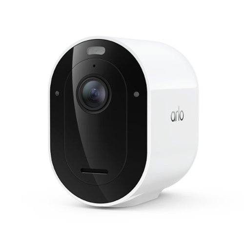 Arlo - Pro Outdoor Security Camera 2K HDR (6th Gen, 2025 Release) - Wireless, Rechargeable Battery, 1-Cam - White-Front_Standard 