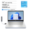 HP - 14 Laptop 14.0 HD (Intel Celeron N4500, 16GB DDR4, 256GB PCIe SSD, Intel UHD, Win 11 Pro) w/USB Hub - Sky Blue-Front_Standard