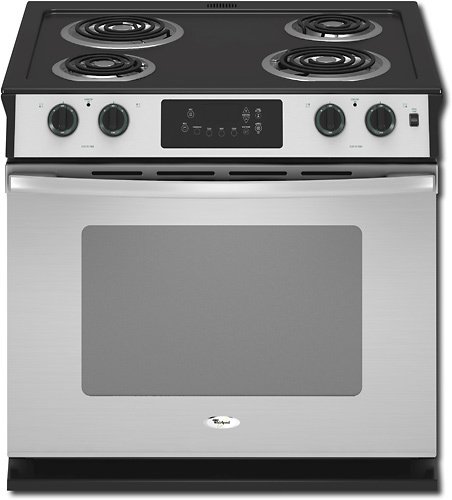  Whirlpool - 30&quot; Self-Cleaning Drop-In Electric Oven - Stainless steel