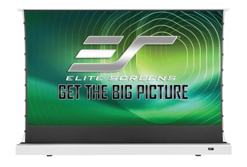 Elite Screens Kestrel Tab-Tension 2 CLR® 3 Series 121" Motorized Floor Projector Screen - White