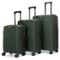 Bobcat - Excavator 3 Piece Expandable Hardside Spinner Luggage Set with TSA Lock - Deep Forest-Front_Standard