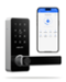 DESLOC - B200L Smart Lock Fingerprint with Lever - Silver-Front_Standard