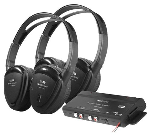  Power Acoustik - 900MHz Wireless RF Headphones - Black