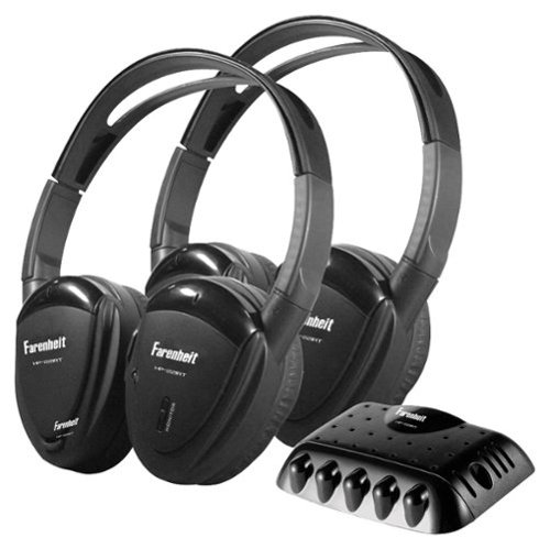  Power Acoustik - Wireless IR Headphones (2-Pack) - Black