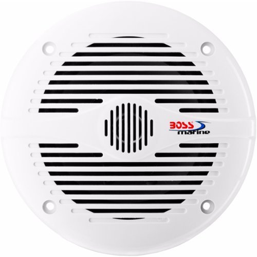 BOSS Audio - Marine 6-1/2" 2-Way Marine Speakers with Polypropylene Woofer Cones (Pair) - White