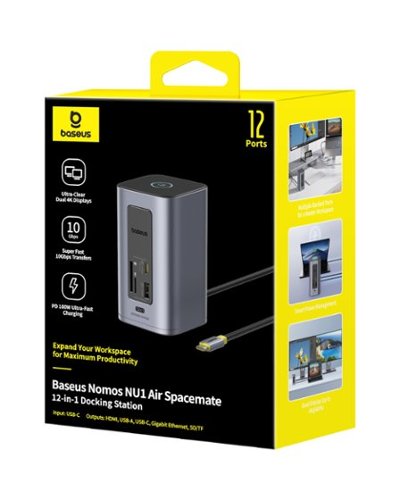 Baseus Nomos Win Air 12 in 1 USB C Laptop Docking Station with