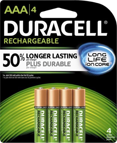  Duracell - Rechargeable AAA Batteries (4-Pack)