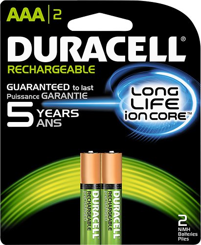 Duracell - Rechargeable AAA Batteries (2-Pack)