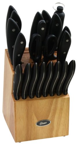 Oster - Huxford 22-Piece Knife Set - Black-Angle_Standard 