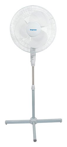 Impress - 16&quot; Oscillating Stand Fan - White