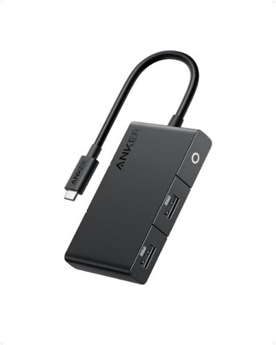 Anker - USB C Hub, 332 USB-C Hub (5-in-1, 4K HDMI) with 100W Power Delivery, 4K@30Hz HDMI Displa - Black-Front_Standard 