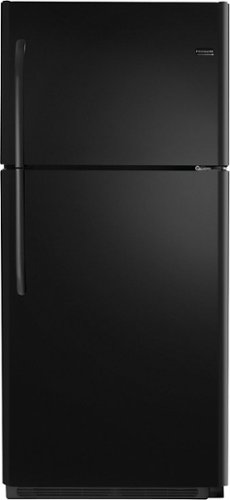 Frigidaire - 20.5 Cu. Ft. Top-Freezer Refrigerator - Black-Front_Standard 