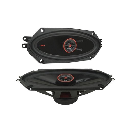Cerwin Vega - Cerwin-Vega- H7410 - HED Series 4"×10" 2-Way Coaxial Speakers - Black and Red-Front_Standard 