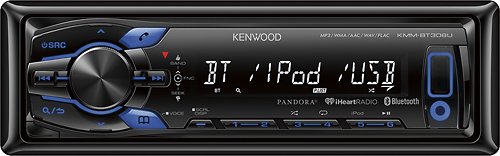  Kenwood - Built-In Bluetooth - Apple® iPod®-Ready - In-Dash Digital Media Receiver - Dark Gray