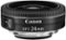 Canon - EF-S24mm F2.8 STM Standard Prime Lens for EOS DSLR Cameras - Black-Front_Standard 