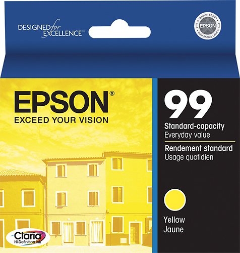  Epson - 99 Standard Capacity - Yellow Ink Cartridge - Yellow