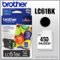 Brother - LC61BK Standard-Yield Ink Cartridge - Black-Front_Standard