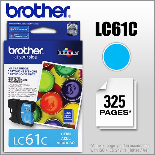  Brother - LC61C Ink Cartridge - Cyan