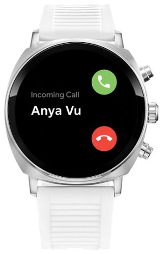 Citizen CZ Smart 41mm Unisex Stainless Steel Casual Smartwatch with Silicone Strap - Silver GLOBAL SHIPPING
