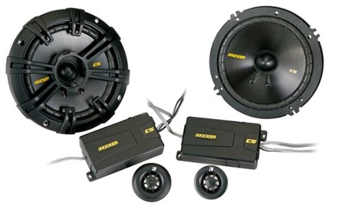  KICKER - CS Series 6-1/2&quot; Component Car Speakers (Pair) - Black