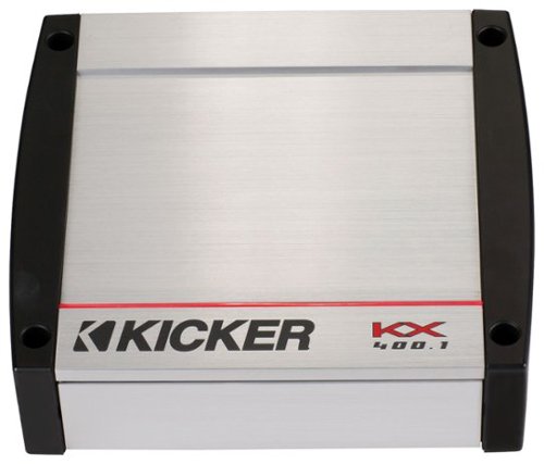  KICKER - KX Series 400W Class D Mono Amplifier with Built-in Crossovers - Silver