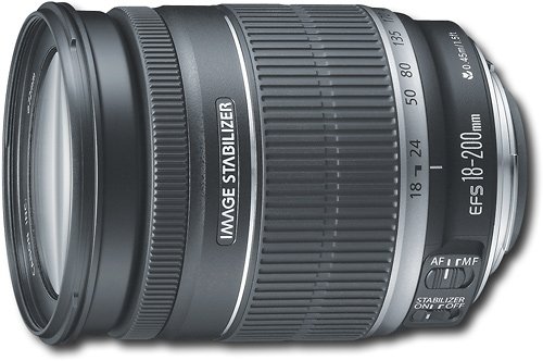 美品：CANON EFS18-200mm IS IMAGE STABILIZER Canon EF S 18 200mm f/3.5 5.6 IS Standard Zoom Lens Black 2752B002