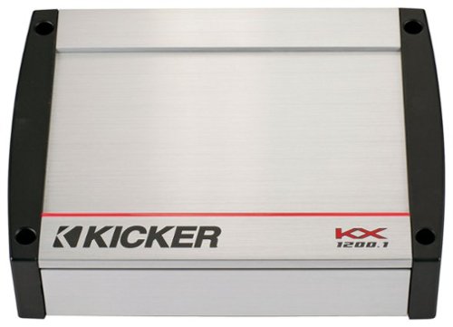  KICKER - KX Series 1200W Class D Mono Amplifier with Built-in Crossovers - Silver