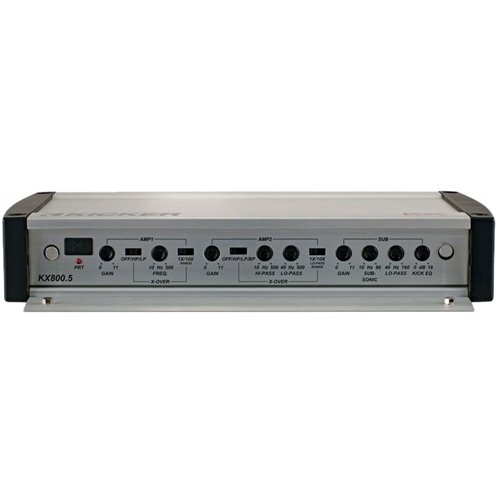  KICKER - KX 1600W Class D Digital Multichannel Amplifier with Variable Crossovers - Black/Silver