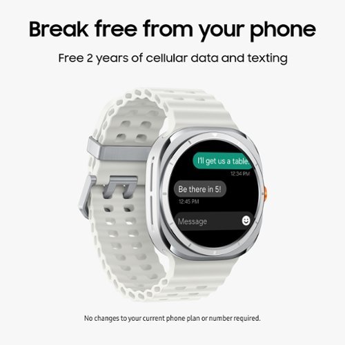 Samsung Galaxy Watch Ultra Titanium Smartwatch 47mm LTE - Free 2 years of data and texting included - Titanium White - (2025) GLOBAL SHIPPING