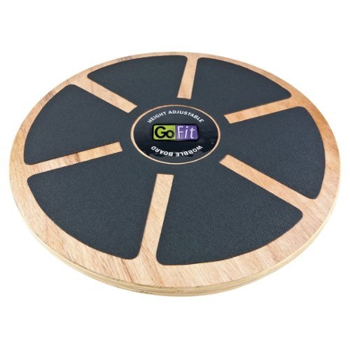 GoFit - Wood Wobble Board - Black