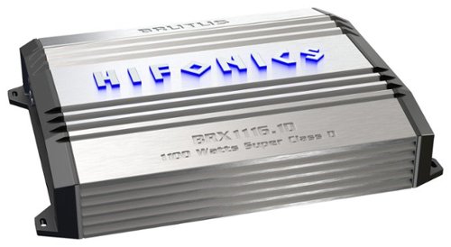  Hifonics - Brutus 1100W Class D Mono MOSFET Subwoofer Amplifier - Silver/Black