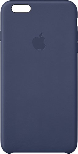  Apple - Leather Case for Apple® iPhone® 6 Plus - Dark Blue