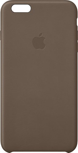  Apple - Leather Case for Apple® iPhone® 6 Plus - Brown