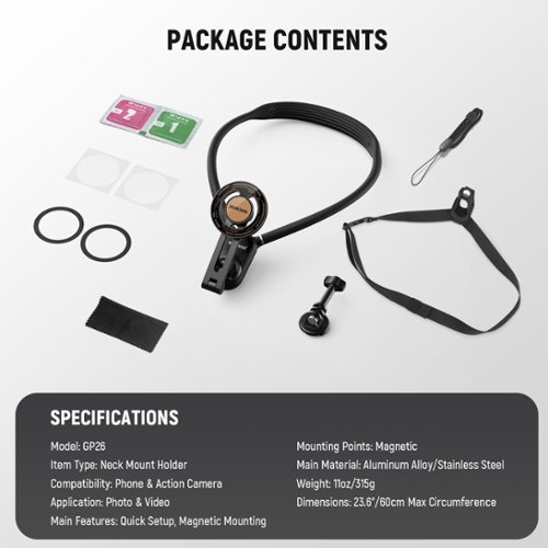 Neewer Magnetic Neck Mount for Action Cam & Phone - Best Buy