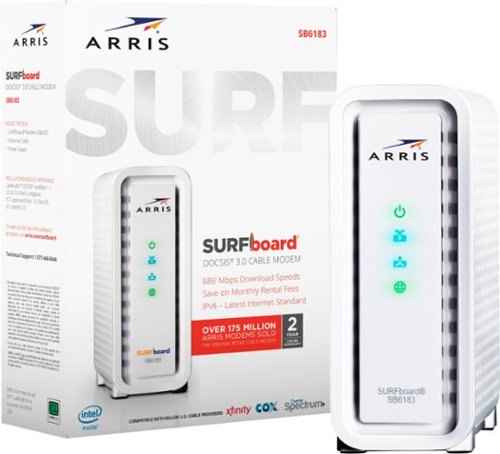 ARRIS - SURFboard 16 x 4 DOCSIS 3.0 Cable Modem - White